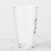 Nautical Navy Blue Anchor Family Beach House Glas (Rechts)