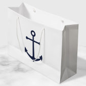 Nautical Navy Blue Anchor Groot Cadeauzakje