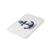 Nautical Navy blue Anchor {kies uw kleur} Badmat (Gekanteld)