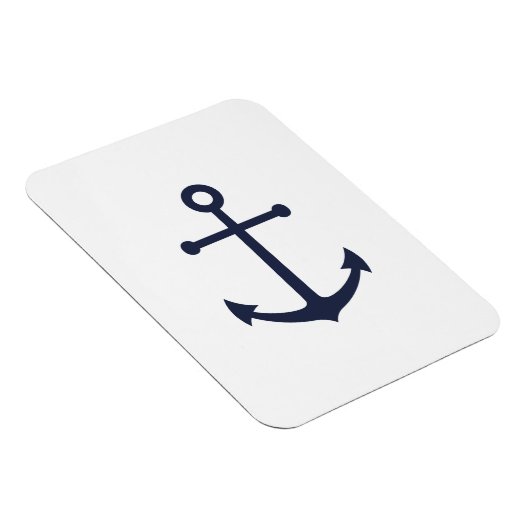 Nautical Navy Blue Anchor Magneet (Rechterzijde)