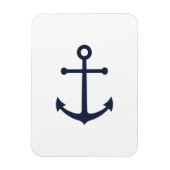 Nautical Navy Blue Anchor Magneet (Verticaal)