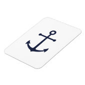 Nautical Navy Blue Anchor Magneet (Linkerzijde)