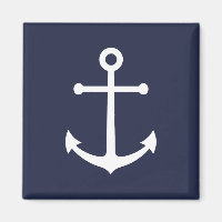 Nautical Navy Blue Anchor