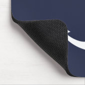 Nautical Navy Blue Anchor Muismat (Hoek)