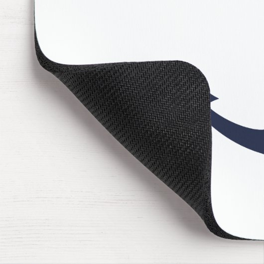 Nautical Navy Blue Anchor Muismat (Hoek)