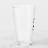 Nautical Navy Blue Anchor Personalized Groomsmen Glas (Rechts)