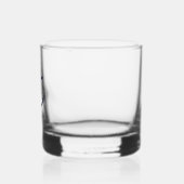 Nautical Navy Blue Anchor Personalized Groomsmen Whisky Glas (Links)