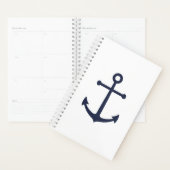 Nautical Navy Blue Anchor Planner (Display)