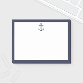 Nautical Navy Blue Anchor Post-it® Notes