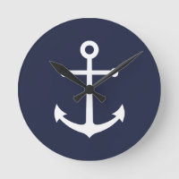 Nautical Navy Blue Anchor