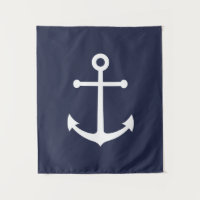 Nautical Navy Blue Anchor