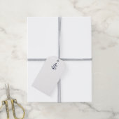 Nautical Navy Blue Anchor Wedding Advice Kaart Cadeaulabel (Met Touw)