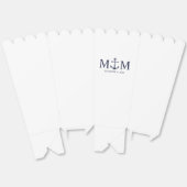 Nautical Navy Blue Anchor Wedding Bedankdoosjes (Ongevouwen)