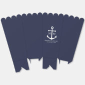 Nautical Navy Blue Anchor Wedding Bedankdoosjes (Ongevouwen)