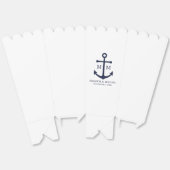 Nautical Navy Blue Anchor Wedding Bedankdoosjes (Ongevouwen)