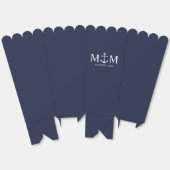 Nautical Navy Blue Anchor Wedding Bedankdoosjes (Ongevouwen)