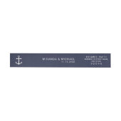 Nautical Navy Blue Anchor Wedding Invitation (Individueel)