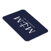 Nautical Navy Blue Anchor Wedding Magneet (Rechterzijde)