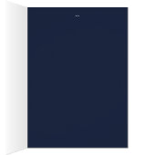 Nautical Navy Blue Anchor Wedding Table Number (Binnen (Rechts))