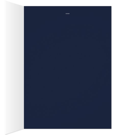 Nautical Navy Blue Anchor Wedding Table Number (Binnen (Rechts))