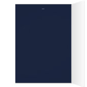 Nautical Navy Blue Anchor Wedding Table Number (Binnen (Links))