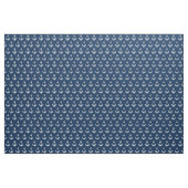 Nautical Navy Blue and White Anchors Pattern Stof (Yard (91,4 cm))