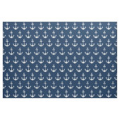 Nautical Navy Blue and White Anchors Pattern Stof (Fat Quarter)
