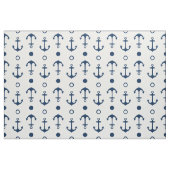 Nautical Navy Blue and White Anchors Pattern Stof (Fat Quarter)