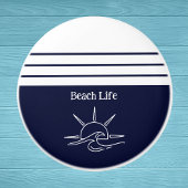 Nautical Navy Blue Beach House Zee Keramische Knop