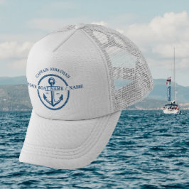 Nautical Navy Blue Boat Captain Anchor Trucker Pet