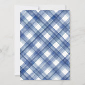 Nautical Navy Blue Cruise Wedding Kaart (Achterkant)