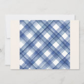 Nautical Navy Blue Cruise Wedding Save The Date (Achterkant)