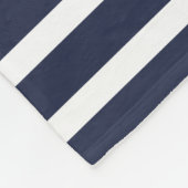 Nautical Navy Blue Life is beter bij het meer Fleece Deken (Hoek)