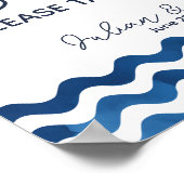 Nautical Navy Blue Love is lief Print (Hoek)