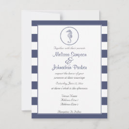 Nautical Navy Blue Stripes | Seapaard Kaart