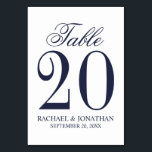 Nautical Navy Blue Wedding Kaart<br><div class="desc">Nautical Navy Blue Wedding Table Number Kaarten. Ook perfect voor vrijgezellenfeest,  verjaardagsfeest,  restaurants,  speciale feestjes en evenementen.</div>