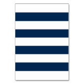 Nautical Navy Blue Wedding Monogram Kaart (Achterkant)