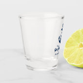 Nautical Navy Blue Welcome Aboard Name Anchor Shot Glas (Links)