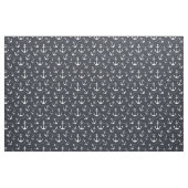 Nautical Navy Blue White Anchors Stof (Fat Quarter)
