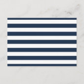 Nautical Navy Boy Baby shower Diaper Raffle Informatiekaartje (Achterkant)