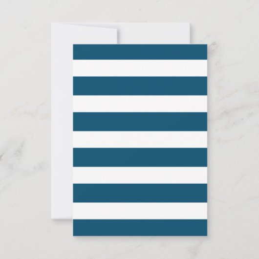 Nautical Navy Bridal Shower Invitation Kaart (Achterkant)