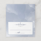#Nautical Navy Dusty Blue Waterverf Evenement Brui Plaatskaartje (Buitenkant ongevouwen)