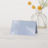 #Nautical Navy Dusty Blue Waterverf Evenement Brui Plaatskaartje (Achterkant)