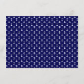 Nautical Navy Flat Note-kaarten Notitiekaartje (Achterkant)