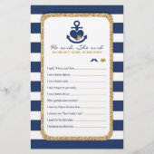 Nautical Navy & Gold Hij zei: Flyer (Voorkant)