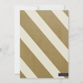 Nautical Navy & Gold Rehearsal Dinner Kaart (Achterkant)