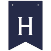 Nautical Navy Happy Birthday Anchor Bunting Vlaggetjes (Tweede vlag)