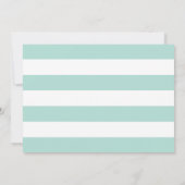 Nautical Navy Mint Green Anchor Wedding Foto Save The Date (Achterkant)