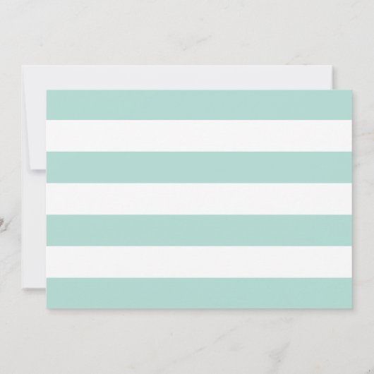 Nautical Navy Mint Green Anchor Wedding Foto Save The Date (Achterkant)