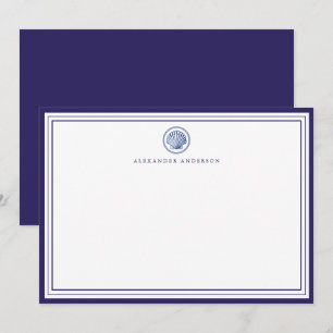 Nautical Navy Professional Border Correspondent Notitiekaartje